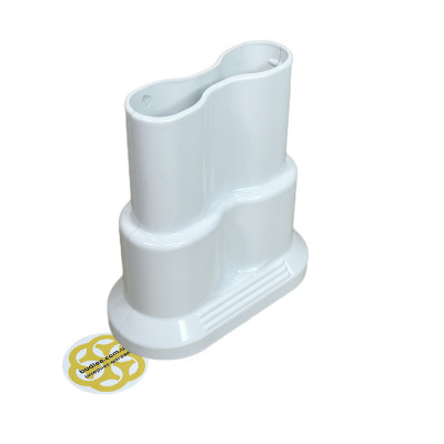 Будкрам купити Накладка на опалювальну трубу подвійна, пластик, білий Sanpreis Накладка на опалювальну трубу подвійна, пластик, білий Sanpreis 5