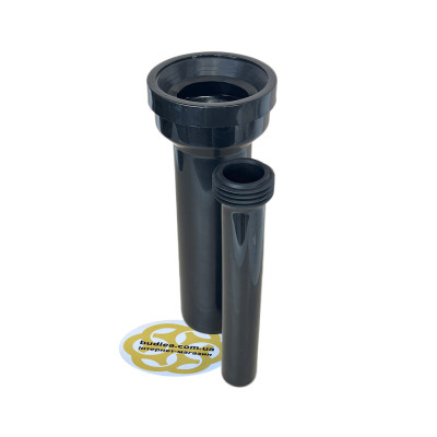 Будкрам купить Комплект патрубков Ø90х350+Ø45х310 мм для подвесного унитаза, черный Sanpreis Комплект патрубков Ø90х350+Ø45х310 мм для подвесного унитаза, черный Sanpreis 4