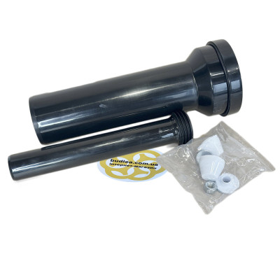 Будкрам купить Комплект патрубков Ø90х350+Ø45х310 мм для подвесного унитаза, черный Sanpreis Комплект патрубков Ø90х350+Ø45х310 мм для подвесного унитаза, черный Sanpreis 3