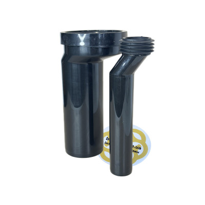 Будкрам купить Комплект патрубков Ø90+Ø45х261 мм с эксцентриком 25 мм для подвесного унитаза, черный Sanpreis Комплект патрубков Ø90+Ø45х261 мм с эксцентриком 25 мм для подвесного унитаза, черный Sanpreis 3