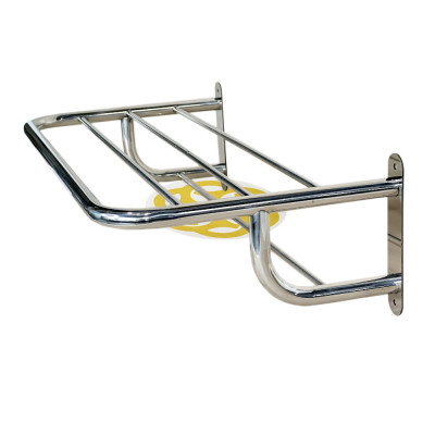 Будкрам купити Полиця для рушників настінна, нержавіюча, хром Sanpreis