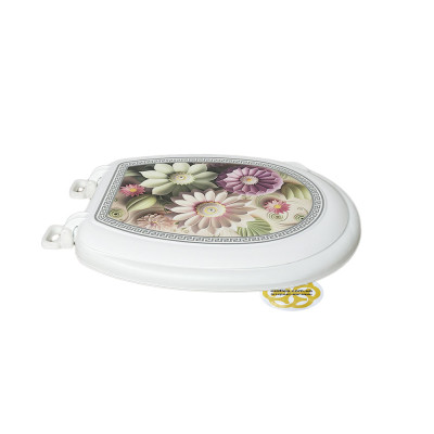 Будкрам купити Кришка для унітазу м'яка FLOWERS Sanpreis