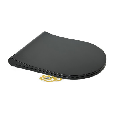 Будкрам купить Сиденье для унитаза с микролифтом Slim Elegance Black, дюропласт, черный Sanpreis Сиденье для унитаза с микролифтом Slim Elegance Black, дюропласт, черный Sanpreis 5