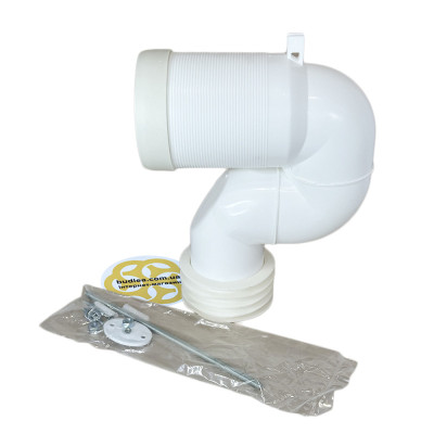 Будкрам купить Колено для унитаза напольного  Ø100/110 мм, подрезное Sanpreis