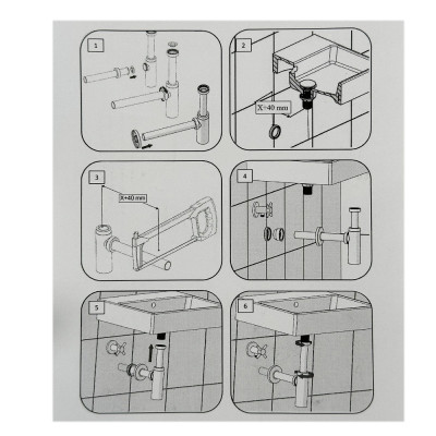 Будкрам купить Сифон для раковины с клапаном MOON 1-1/4" универсальный 200-250 мм, круглый, черный Sanpreis Сифон для раковины с клапаном MOON 1-1/4" универсальный 200-250 мм, круглый, черный Sanpreis 4