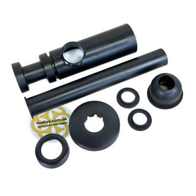 Будкрам купить Сифон для раковины с клапаном MOON 1-1/4" универсальный 200-250 мм, круглый, черный Sanpreis Сифон для раковины с клапаном MOON 1-1/4" универсальный 200-250 мм, круглый, черный Sanpreis 2