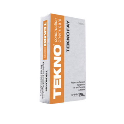 Будкрам купить Клей для керамической плитки Teknofay C1T на цементной основе, серый, 25 кг TEKNO