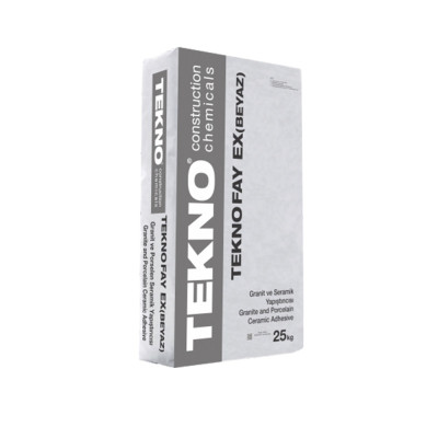 Будкрам купить Клей тиксотропный для керамической плитки Teknofay EX C2TE повышенной прочности, белый, 25 кг TEKNO