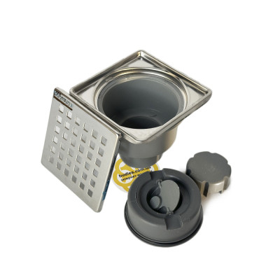 Будкрам купить Душевой трап LEGAL 10x10 см, вертикальный, комбинированный затвор, решетка квадрат Sanpreis Душевой трап LEGAL 10x10 см, вертикальный, комбинированный затвор, решетка квадрат Sanpreis 3