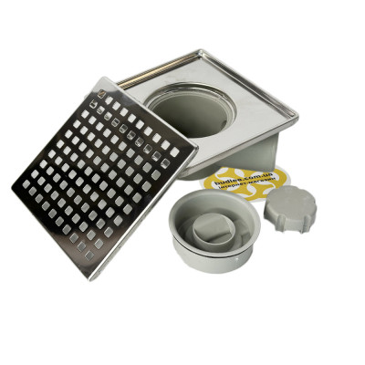 Будкрам купить Душевой трап LEGAL 15x15 см, горизонтальный, комбинированный затвор, решетка квадрат Sanpreis Душевой трап LEGAL 15x15 см, горизонтальный, комбинированный затвор, решетка квадрат Sanpreis 5