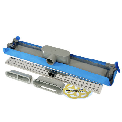 Будкрам купити Душовий канал STANDART LINE 60 см, горизонтальний, з мембраною, грати квадрат Sanpreis Душовий канал STANDART LINE 60 см, горизонтальний, з мембраною, грати квадрат Sanpreis 2