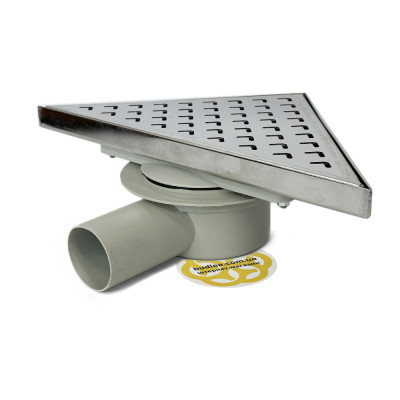 Будкрам купить Душевой трап TRIANGLE LEGAL 23,4х33 см, поворотный сифон горизонтальный, с гидрозатвором, решетка волна Sanpreis Душевой трап TRIANGLE LEGAL 23,4х33 см, поворотный сифон горизонтальный, с гидрозатвором, решетка волна Sanpreis 3