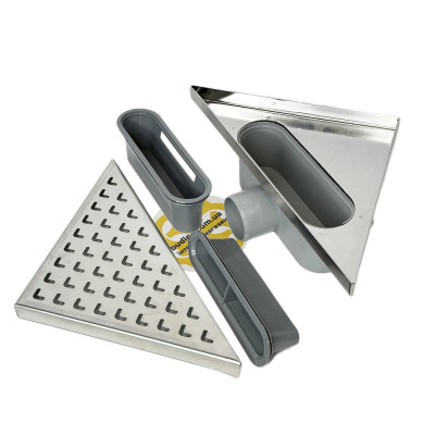 Будкрам купить Душевой трап TRIANGLE LEGAL 23,4х33 см, горизонтальный, решетка волна Sanpreis Душевой трап TRIANGLE LEGAL 23,4х33 см, горизонтальный, решетка волна Sanpreis 2