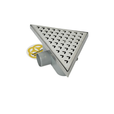 Будкрам купить Душевой трап TRIANGLE LEGAL 23,4х33 см, горизонтальный, решетка волна Sanpreis