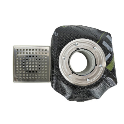 Будкрам купити Душовий трап двокорпусний 15х15 см з притискним фланцем, вертикальний Ø100 мм, грати квадрат Sanpreis Душовий трап двокорпусний 15х15 см з притискним фланцем, вертикальний Ø100 мм, грати квадрат Sanpreis 3