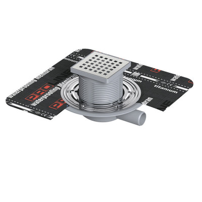 Будкрам купити Душовий трап двокорпусний 15х15 см з притискним фланцем, горизонтальний, ґрат квадрат Sanpreis Душовий трап двокорпусний 15х15 см з притискним фланцем, горизонтальний, ґрат квадрат Sanpreis 8