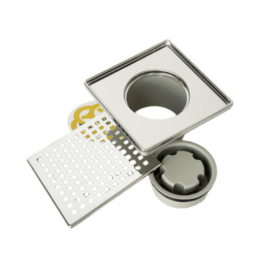 Будкрам купити Надставний елемент для трапу 15х15 см, вертикальний вихід DN100, комбінований затвор, з ґратами із нержавіючої сталі Sanpreis Надставний елемент для трапу 15х15 см, вертикальний вихід DN100, комбінований затвор, з ґратами із нержавіючої сталі Sanpreis 3