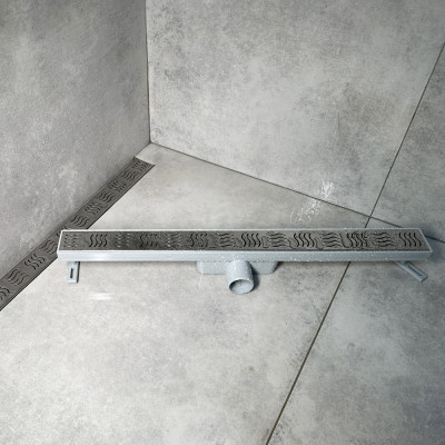 Будкрам купить Душевой трап CLASSIC 60 см, горизонтальный, гидрозатвор, решетка волна Sanpreis Душевой трап CLASSIC 60 см, горизонтальный, гидрозатвор, решетка волна Sanpreis 4