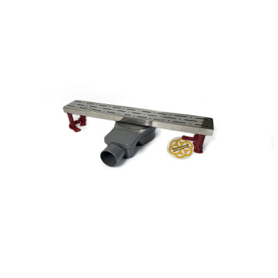 Будкрам купити Душовий трап ALFA ROTATION 40 см, горизонтальний, з подвійним затвором, поворотний сифон, грати дощ Sanpreis