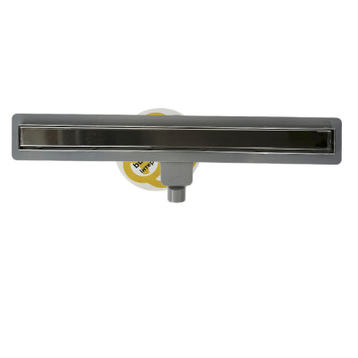 Будкрам купити Душовий трап LUNA GALA FLAMAD 80 см з фланцем, поворотний s-сифон, горизонтальний, грати під плитку Sanpreis