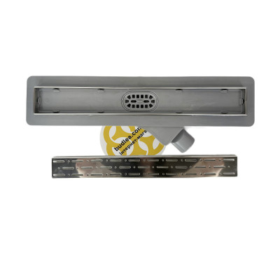 Будкрам купить Душевой трап LUNA FRAMED 50 см с фланцем, поворотный s-сифон, горизонтальный, решетка дождь Sanpreis Душевой трап LUNA FRAMED 50 см с фланцем, поворотный s-сифон, горизонтальный, решетка дождь Sanpreis 4