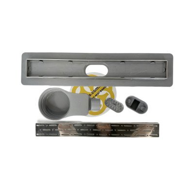 Будкрам купить Душевой трап LUNA FRAMED 50 см с фланцем, поворотный s-сифон, горизонтальный, решетка дождь Sanpreis Душевой трап LUNA FRAMED 50 см с фланцем, поворотный s-сифон, горизонтальный, решетка дождь Sanpreis 3