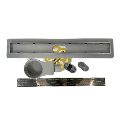 Будкрам купить Душевой трап LUNA FRAMED 60 см с фланцем, поворотный s-сифон, горизонтальный, решетка дождь Sanpreis Душевой трап LUNA FRAMED 60 см с фланцем, поворотный s-сифон, горизонтальный, решетка дождь Sanpreis 3