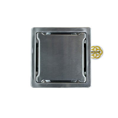 Будкрам купити Трап для душу SLIM DIRECT 11.5х11.5 см вертикальний, нержавіюча сталь Sanpreis