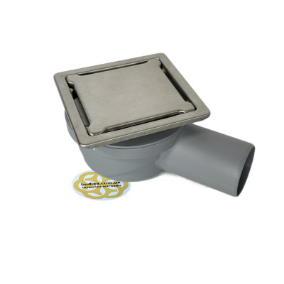 Будкрам купити Трап для душу SLIM DIRECT 11.5х11.5 см горизонтальний, нержавіюча сталь Sanpreis