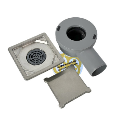 Будкрам купити Трап для душу SLIM DIRECT 11.5х11.5 см горизонтальний, нержавіюча сталь Sanpreis Трап для душу SLIM DIRECT 11.5х11.5 см горизонтальний, нержавіюча сталь Sanpreis 3