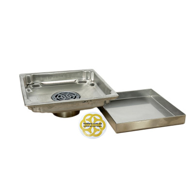 Будкрам купити Трап для душу TILE INSERT DIRECT 15х15 см вертикальний, нержавіюча сталь Sanpreis Трап для душу TILE INSERT DIRECT 15х15 см вертикальний, нержавіюча сталь Sanpreis 5