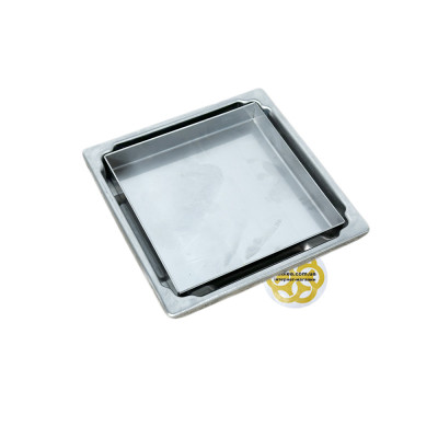 Будкрам купити Трап для душу TILE INSERT DIRECT 15х15 см вертикальний, нержавіюча сталь Sanpreis Трап для душу TILE INSERT DIRECT 15х15 см вертикальний, нержавіюча сталь Sanpreis 2