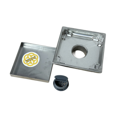 Будкрам купить Трап для душа TILE INSERT DIRECT  15х15 см горизонтальный, нержавеющая сталь Sanpreis Трап для душа TILE INSERT DIRECT  15х15 см горизонтальный, нержавеющая сталь Sanpreis 4