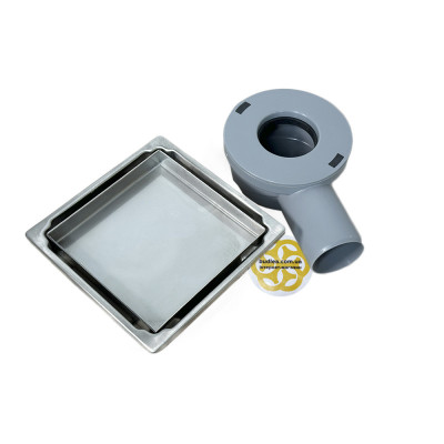 Будкрам купить Трап для душа TILE INSERT DIRECT  15х15 см горизонтальный, нержавеющая сталь Sanpreis Трап для душа TILE INSERT DIRECT  15х15 см горизонтальный, нержавеющая сталь Sanpreis 2