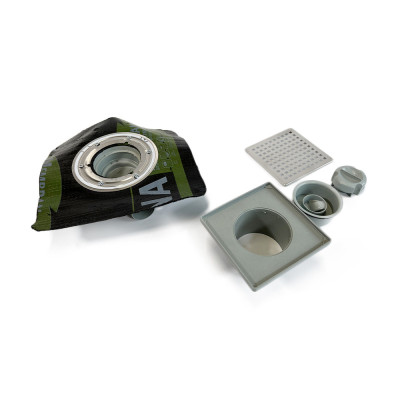 Будкрам купити Душовий трап двокорпусний 15х15 см з притискним фланцем, горизонтальний, ґрат квадрат Sanpreis Душовий трап двокорпусний 15х15 см з притискним фланцем, горизонтальний, ґрат квадрат Sanpreis 6