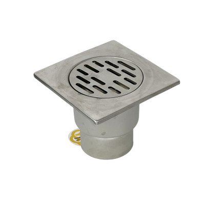 Будкрам купить Душевой трап PREMIUM 20х20 см, нержавеющая сталь, вертикальный DN100, с гидрозатвором Sanpreis Душевой трап PREMIUM 20х20 см, нержавеющая сталь, вертикальный DN100, с гидрозатвором Sanpreis 6