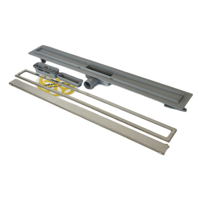 Будкрам купити Душовий трап FRAMED 90 см з фланцем, горизонтальний, грати під плитку Sanpreis Душовий трап FRAMED 90 см з фланцем, горизонтальний, грати під плитку Sanpreis 2