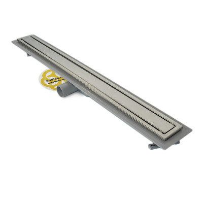 Будкрам купити Душовий трап FRAMED 90 см з фланцем, горизонтальний, грати під плитку Sanpreis