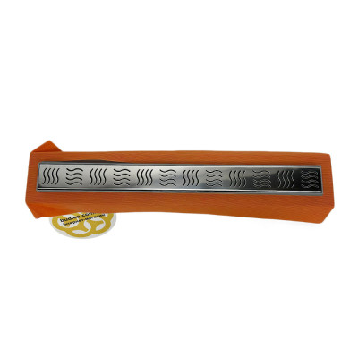 Будкрам купити Душовий трап ECO 60 см з мембраною, вертикальний, решітка хвиля Sanpreis