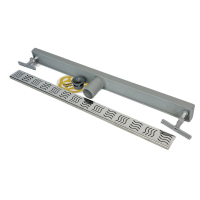 Будкрам купить Душевой трап CLASSIC 70 см, вертикальный, гидрозатвор, решетка волна Sanpreis Душевой трап CLASSIC 70 см, вертикальный, гидрозатвор, решетка волна Sanpreis 5