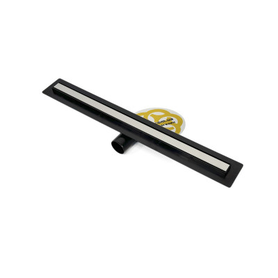 Будкрам купити Душовий трап THIN 50 см з фланцем, горизонтальний, грати суцільнометалеві Sanpreis