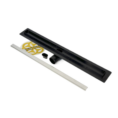 Будкрам купить Душевой трап  THIN 60 см с фланцем, горизонтальный, решетка цельнометаллическая Sanpreis Душевой трап  THIN 60 см с фланцем, горизонтальный, решетка цельнометаллическая Sanpreis 2