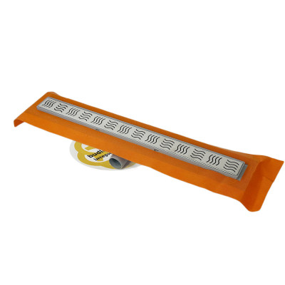 Будкрам купити Душовий трап ECO 70 см з мембраною, горизонтальний, решітка хвиля Sanpreis