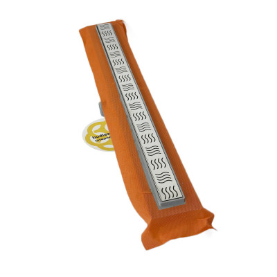 Будкрам купити Душовий трап ECO 90 см з мембраною, горизонтальний, решітка хвиля Sanpreis