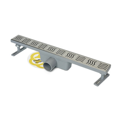 Будкрам купить Душевой трап CLASSIC 50 см, горизонтальный, гидрозатвор, решетка волна Sanpreis Душевой трап CLASSIC 50 см, горизонтальный, гидрозатвор, решетка волна Sanpreis 3