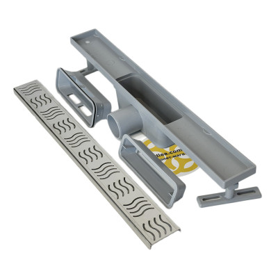 Будкрам купить Душевой трап CLASSIC 60 см, горизонтальный, гидрозатвор, решетка волна Sanpreis Душевой трап CLASSIC 60 см, горизонтальный, гидрозатвор, решетка волна Sanpreis 2