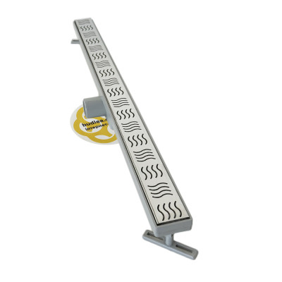 Будкрам купити Душовий трап CLASSIC 90 см, горизонтальний, гідрозатвор, решітка хвиля Sanpreis