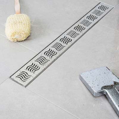 Будкрам купити Душовий трап REVOLVE 50 см з поворотним сифоном, горизонтальний, решітка хвиля Sanpreis Душовий трап REVOLVE 50 см з поворотним сифоном, горизонтальний, решітка хвиля Sanpreis 4