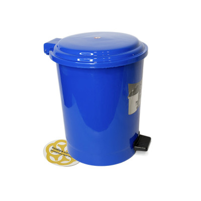 Будкрам купити Відро для сміття з педаллю 30 Л, пластик, синій Afacan Plastik