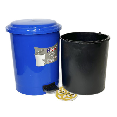 Будкрам купить Мусорное ведро с педалью 30 Л, пластик, синий Afacan Plastik Мусорное ведро с педалью 30 Л, пластик, синий Afacan Plastik 3